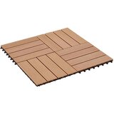 Pločice za decking 22 pcs Tikovina 30 x 30 cm Cijene