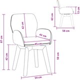  Trpezarijske stolice 6 pcs Bouclé Bež 59 x 57 x 85 cm | shoptok.hr