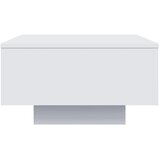  Stolić za kavu s LED svjetlima bijeli 55 x 55 x 31 cm | shoptok.hr