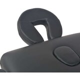 vidaXL 3-conska zložljiva masažna miza debeline 10 cm črna | Shoptok.si