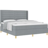vidaXL Box spring krevet Svijetlo siva 180 x 200 cm tkanina | shoptok.hr