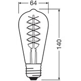  Komplet 2x LED prigušiva sijalica VINTAGE FILAMENT E27/7,8W/230V 1800K - Osram | Eponuda.com