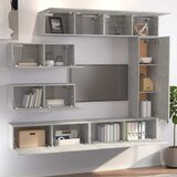  7-dijelni set TV ormarića siva boja betona konstruirano drvo | shoptok.hr