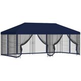 vidaXL Paviljon s stenami 6 x 3 m Modra Poliester in jeklo 190, (5000218921) | Shoptok.si