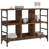  Komoda boja dimljenog hrasta 102x32x73,5 cm konstruirano drvo | shoptok.hr