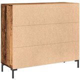 vidaXL Komoda boja starog drva 90 x 34 x 80 cm od konstruiranog drva | shoptok.hr