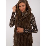 Wool Fashion Italia Vest-AT-KZ-2368-1.08-dark brown | Shoptok.si