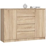 AKORD Komoda, 2 Vrata In 4 Predali, Hrast Sonoma, (5000332150) | Shoptok.si