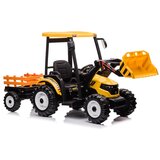  Traktor na akumulator s prikolicom MEGA D68 - žuti | shoptok.hr
