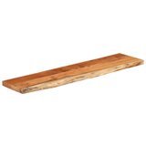 vidaXL Stenska polica 80x20x3,8 cm pravokotna akacija naraven rob | Shoptok.si