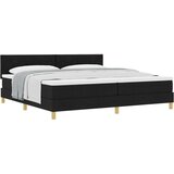 vidaXL Krevet s kutijom s madracem crni 200x200 cm tkanina | shoptok.hr
