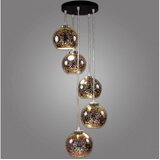  Kemar NP/5/W/D3 - Luster na sajli KULE 3D 5xE27/60W/230V | Eponuda.com