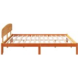  Krevetna konstrukcija s uzglavljem Vosak smeđa 180 x 200 cm | shoptok.hr