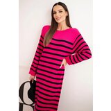 Kesi Włoski Women's striped sweater dress pink | Shoptok.si