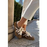 Boto Low Women's Sneakers With Lace Leopard Brown Zielle | Shoptok.si