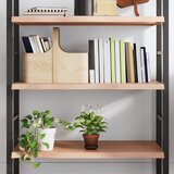 Maison Chic Stenska polica - Viseča Polica svetlo rjava 100x60x(2-4) cm trdna hrastovina, (21784798) | Shoptok.si