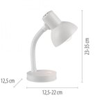 Just LIGHT. 11080-16 - Fleksibilna stona lampa FLEXI 1xE27/25W/230V bela | Eponuda.com