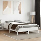  Okvir kreveta bez madraca bijeli 140 x 190 cm masivna borovina | shoptok.hr