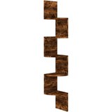  Zidne kutne police boja hrasta 19x19x123 cm konstruirano drvo | shoptok.hr