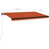  Tenda na ručno uvlačenje 450 x 350 cm narančasto-smeđa | shoptok.hr