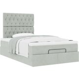 vidaXL Okvir za krevet s madracima svjetlosivi 120x190 cm baršunasti | shoptok.hr