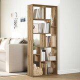 Pregrada regal za knjige boja hrasta 67x25x161,5 cm drveni Slike