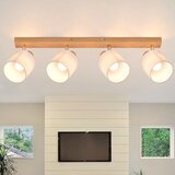 Nettlife 4 moderne lesene stropne svetilke za dnevno sobo E14 MAX.25W tkaninska zaslonska svetilka za spalnico, kuhinjo, hodnik, brez žarnice, (22116841) | Shoptok.si