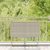 vidaXL Sklopivi vrtni stol svijetlo sivi 90x51x75 cm poliratan | shoptok.hr