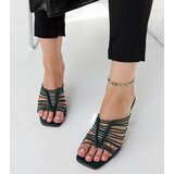 Gemre Dark green heeled mules Borna | shoptok.hr