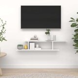  TV polica bijela 125 x 18 x 23 cm od iverice Cijene