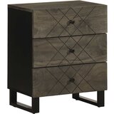 vidaXL Noćni ormarić crni 50x33x62 cm Puno drvo Mango Cijene