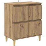 Komode 3 pcs Umjetnički hrast 60 x 35 x 70 cm Konstruirano drvo | shoptok.hr