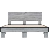  Okvir kreveta boja hrasta 140x200cm konstruirano drvo i metal | shoptok.hr