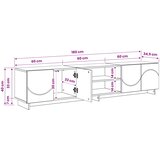  TV stalak 180 x 34,5 x 40 cm Siva Sonoma Konstruirano drvo | shoptok.hr