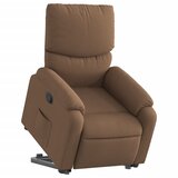  Naslonjač na podizanje od tkanine smeđi | shoptok.hr
