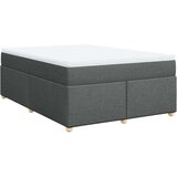 vidaXL Okvir kreveta s oprugama i madrac svjetlosivi 140x200cm tkanina | shoptok.hr