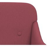  Klupa crvena boja vina 110 x 76 x 80 cm od tkanine | shoptok.hr