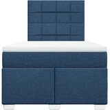  Krevet s oprugama i madracem plavi 120 x 200 cm od tkanine | shoptok.hr
