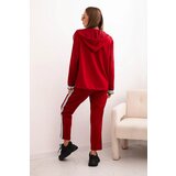 Kesi Włoski Women's set with viscose, featuring a stripe and a sports blazer red | ePonuda.com