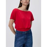 Reserved Bluzica s rebrastim obrubom - crvena | shoptok.hr