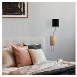 Opviq vall lamp zidna zlatno - crna lampa lumora 15336 u