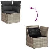 vidaXL 9-dijelni set vrtnih sofa od poliratana s jastucima svjetlosivi | shoptok.hr