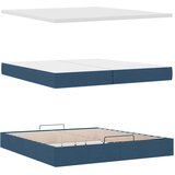  Otomanski okvir kreveta s madracima plavi 200x200cm tkanine | shoptok.hr