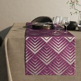 AmeliaHome Stolnjak Piramides 140x250 cm, ljubičasta | shoptok.hr