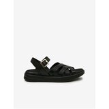 Geox Black Leather Sandals - Women | Shoptok.si