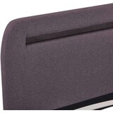  Posteljni okvir z LED brez vzmetnice taupe tkanina 150x200 cm, (21829503) | Shoptok.si