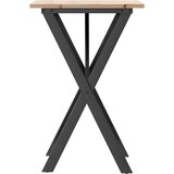 Blagovaonski stol X-oblika 50x50x75 cm od borovine i čelik | shoptok.hr