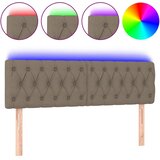  LED uzglavlje smeđesivo 144 x 7 x 78/88 cm od tkanine | Eponuda.ba