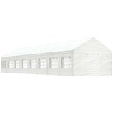 vidaXL Sjenica s krovom bijela 17 84 x 4 08 x 3 22 m polietilen | shoptok.hr