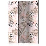  Paravan u 3 dijela - Pink Palm Leaves [Room Dividers] 135x172 | shoptok.hr